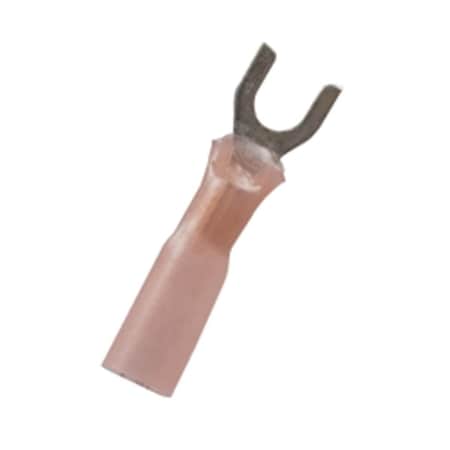 Hi-Tec Fork Terminal, 18 AWG, Red, 10 PK HI647074